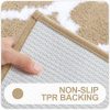 RUGSREAL Bathroom Rugs 24x16, Soft Absorbent Microfiber Bath Rug, Beige