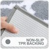 RUGSREAL Bathroom Rugs 36x24, Soft Absorbent Microfiber Bath Rug, Grey