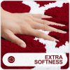 RUGSREAL Bathroom Rugs Set 2 Piece, 30"x20"+24"x20", Burgundy