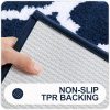 RUGSREAL Bathroom Rugs Set 2 Piece, 30"x20"+24"x20", Navy