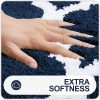 RUGSREAL Bathroom Rugs Set 2 Piece, 30"x20"+24"x20", Navy