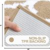 RUGSREAL Bathroom Rugs Set 2 Piece, 30"x20"+24"x20", Beige
