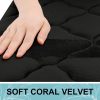 RUGSREAL Memory Foam Bath Mat Rug 24x16, Ultra Soft Bathroom Rugs, Black
