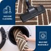 RUGSREAL Indoor Door Mat 32x20, Low-Profile Dirt Resistant Doormat, Coffee
