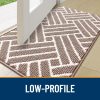 RUGSREAL Indoor Door Mat 32x20, Low-Profile Dirt Resistant Doormat, Brown