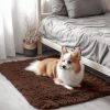 RUGSREAL 2x3 Machine Washable Small Bedside Rug, Soft Fluffy Shaggy Entryway Throw Rugs for Bedroom, Living Room, Indoor Floor Carpet for Kids Girls Boys, Nursery Rooms, Home Decor Aesthetic, Coffee