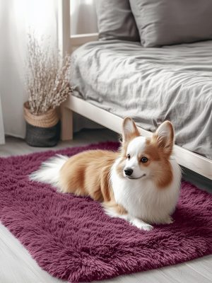819aRdRwtQL._AC_SL1500_.jpg RUGSREAL 2x3 Machine Washable Small Bedside Rug, Soft Fluffy Shaggy Entryway Throw Rugs for Bedroom, Living Room, Indoor Floor Carpet for Kids Girls Boys, Nursery Rooms, Home Decor Aesthetic, Burgundy