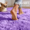 RUGSREAL 2x3 Machine Washable Small Bedside Rug, Soft Fluffy Shaggy Entryway Throw Rugs for Bedroom, Living Room, Indoor Floor Carpet for Kids Girls Boys, Nursery Rooms, Home Decor Aesthetic, Purple