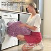 RUGSREAL 2x3 Machine Washable Small Bedside Rug, Soft Fluffy Shaggy Entryway Throw Rugs for Bedroom, Living Room, Indoor Floor Carpet for Kids Girls and Boys, Nursery Rooms, Home Decor Aesthetic, Blush