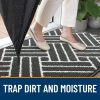 RUGSREAL Indoor Door Mat 32x20, Low-Profile Dirt Resistant Doormat, Charcoal