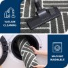 RUGSREAL Indoor Door Mat 32x20, Low-Profile Dirt Resistant Doormat, Charcoal