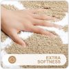 RUGSREAL Bathroom Rugs 24x16, Soft Absorbent Microfiber Bath Rug, Beige