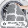 RUGSREAL Bathroom Rugs Set 2 Piece, 30"x20"+24"x20", Grey
