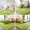 RUGSREAL 2x3 Machine Washable Small Bedside Rug, Soft Fluffy Shaggy Entryway Throw Rugs for Bedroom, Living Room, Indoor Floor Carpet for Kids Girl Boy, Nursery Rooms, Home Decor Aesthetic, Grass Green