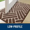 RUGSREAL Indoor Door Mat 32x20, Low-Profile Dirt Resistant Doormat, Coffee