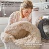 RUGSREAL 2x3 Machine Washable Small Bedside Rug, Soft Fluffy Shaggy Entryway Throw Rugs for Bedroom, Living Room, Indoor Floor Carpet for Kids Girls and Boys, Nursery Rooms, Home Decor Aesthetic, Beige