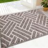 RUGSREAL Indoor Door Mat 32x20, Low-Profile Dirt Resistant Doormat, Khaki