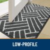 RUGSREAL Indoor Door Mat 32x20, Low-Profile Dirt Resistant Doormat, Charcoal