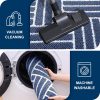 RUGSREAL Indoor Door Mat 32x20, Low-Profile Dirt Resistant Doormat, Navy