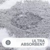 RUGSREAL Bathroom Rugs 36x24, Soft Absorbent Microfiber Bath Rug, Grey