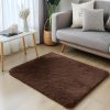 RUGSREAL 2x3 Machine Washable Small Bedside Rug, Soft Fluffy Shaggy Entryway Throw Rugs for Bedroom, Living Room, Indoor Floor Carpet for Kids Girls Boys, Nursery Rooms, Home Decor Aesthetic, Coffee