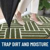 RUGSREAL Indoor Door Mat 36x24, Low-Profile Dirt Resistant Doormat, Green