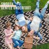 RUGSREAL Outdoor Rug 6x9 ft Waterproof Reversible Chevron Mat, Black & Beige