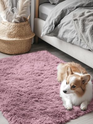 91gQnKOAXDL._AC_SL1500_.jpg RUGSREAL 2x3 Machine Washable Small Bedside Rug, Soft Fluffy Shaggy Entryway Throw Rugs for Bedroom, Living Room, Indoor Floor Carpet for Kids Girls and Boys, Nursery Rooms, Home Decor Aesthetic, Blush