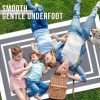 RUGSREAL Outdoor Rug 5x8 ft Waterproof Reversible Mat, Grey & White