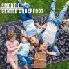 RUGSREAL Outdoor Rug 8x10 ft Waterproof Reversible Floral Mat, Black & Grey