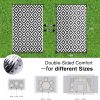 RUGSREAL Outdoor Rug 6x9 ft Waterproof Reversible Mat, Black & White